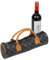 GMYIAK Portable PU Leder Flasche Wein Tote Carrier, Wiederverwendbare Flasche gepolstert Fall mit Griffen, isolierte Wein-Kühltasche, Reise Weins Geschenk Carrier (Grau, Hält 1 Flaschen)