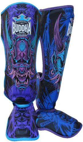 Buddha Fight Wear - Muay Thai, MMA och Kick Boxing Epic Model benskydd - tillverkad av senaste generationens konstläder - starkare och förstärkta sömmar