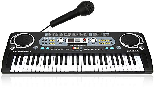 Naroote Pianotangentbord, Elektroniskt Tangentbord, 54-KEY för Vuxna