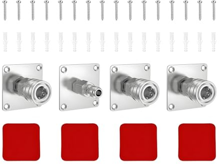 Support de Buse pour Nettoyeur Haute Pression | Rangement Murale pour Lance Mousse Et Accessoires | Support en Acier Inoxydable pour Extérieur, Atelier, Garage, Station De Lavage, Jardin,