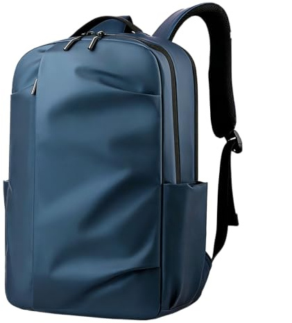 16 tums vattentät Nylon bärbar ryggsäck Convertible Urban Daypack Satchel axelvaska,Blue