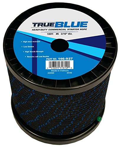 Stens 146-927 Starter Rope 3/16 Diameter, 100 Length, 6 Size, High tensile Strength, High wear Resistant, Low Stretch, Remains Soft and Flexible