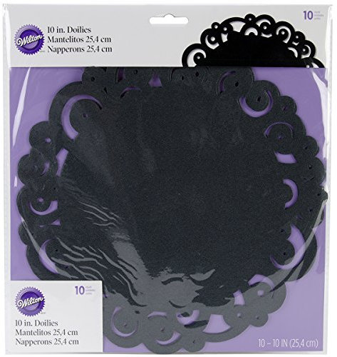Centrini Neri pz.10 con Merletto