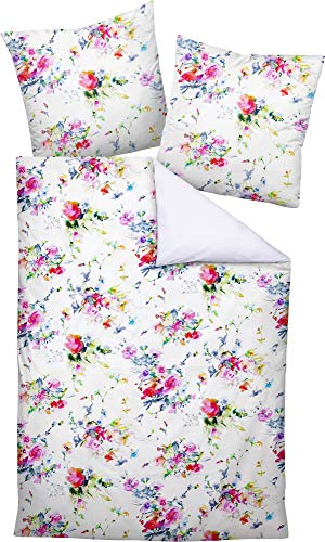 Janine Bettwäsche Tango 2394 Korallenrot - 01 80x80 cm - 135x200 cm