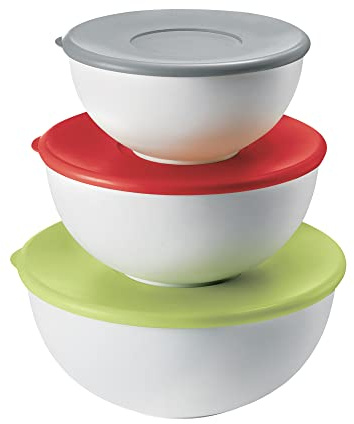 Guzzini - Kitchen Active Design, Everywhere Set 3 Contenitori con Coperchio - Multicolore, 3 Dimensioni (5000, 3500, 2000 CC) - 29260052