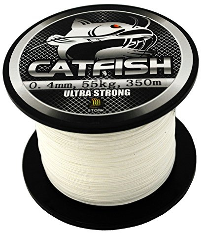 Stork Catfish 8-Fach geflochtene Wallerschnur 350m (Weiß, 110 kg / 0,60mm)