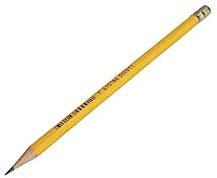 Caran d'Ache Lápiz amarillo con goma de borrar Dureza: HB, 0351.272