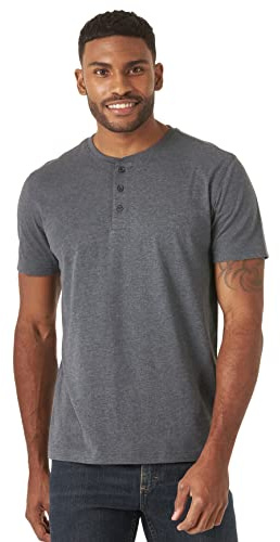 Wrangler Authentics Short Sleeve Henley tee Camisa Hombre