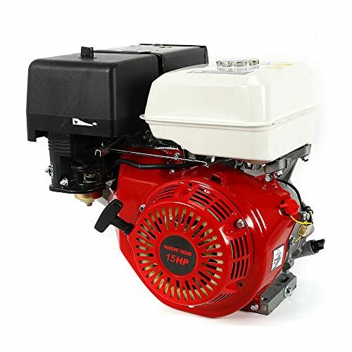 15 PS Benzinmotor Standmotor Kartmotor Antriebsmotor mit konischer Industriemotor 4-Takt Motor 420CC luftgekühlt, Seilzugstart