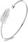 Abeillo Versilbert Feder Armreif Armband Einstellbar, Fidget Armband Armreif Schmuck ，Elegantes Federarmbandfür Frauen Mädchen Damen Geburtstag Valentinstag Neujahrs Geschenk