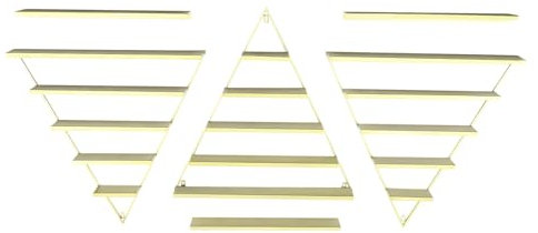 5-stöckiges wandmontiertes Nagellackregal aus Metall, einfaches dreieckiges schwebendes Wandregal, Kombiregal für ätherische Öle und Parfüm, für Nagelstudio