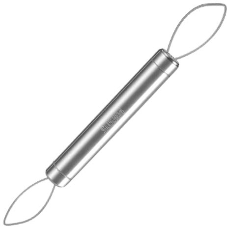 Zuasdvnk Sbucciatore D'Uva - Sbucciauva in Acciaio Inox - Utensile da Cucina Portatile a Doppia Testa per Frutta Ideale per Casa e Viaggio con Bacche Ciliegie