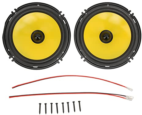 Yosoo Health Gear Car Coaxial Door Speakers, 6 Inch, 600W, 2-Piece Set Treble Bass Stereo Loudspeaker for Vehicle Truck