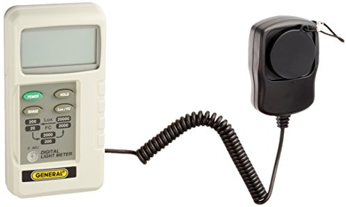 General Tools DLM2000 Digital Light Meter, Off White, Small