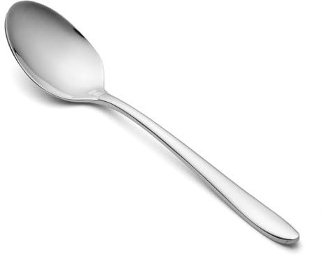 Arcos Serie Berlin - Cucchiaino Café Cucchiaio Tavola - Monoblocco Unipezzo Acciaio Inossidabile 18/10 e 140 mm Colore Argento