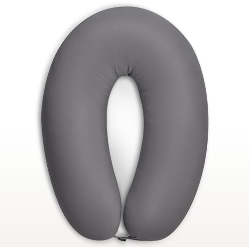 sei Design Funda de Almohada para el cojín de Lactancia de la Marca XXL 190 x 30 cm con Cierre de Cremallera, 100% algodón en 14 diseños Diferentes