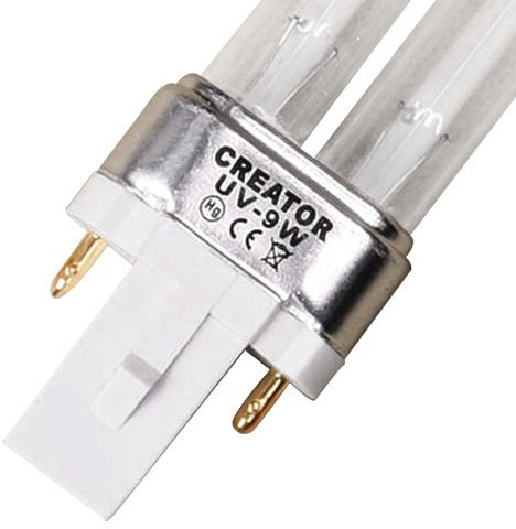 Mia.home ® lampe de rechange uVC ampoule uV lampe de rechange uV-c puissants pour appareil 5 w/uVC 7 w/9 w/11 w/18W/24W/36W/55 w, Verre, 9 Watt G23