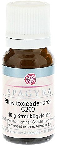 RHUS TOXICODENDRON C 200 Globuli 10 g