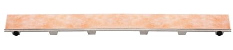 Schluter Kerdi-Line Frameless Grate Assembly for Ceramic & Stone Tiles - Use with Center Outlet Channel Body - Tile Design, 36 Length - KL1DRE90