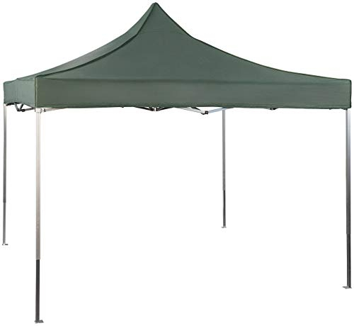 Royal Gardineer Alu Faltpavillon: Aluminium-Faltpavillon Falon, wasserdichte Dachplane, 3 x 3 m, grün (Partyzelt, Klapp-Pavillon wasserdicht, Sonnenschutz)
