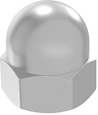 Écrou borgne SECCARO M4, acier inoxydable V2A VA A2, DIN 1587, hexagone, forme haute, 20 pièces