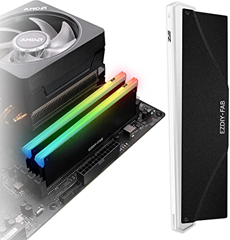 EZDIY-FAB 5V ARGB Speicher RAM Kühler DDR Kühlkörper für DIY PC Spiel MOD DDR3 DDR4-1 Pack-PI061