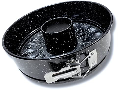 Cflagrant® Stampo per dolci e savarin, motivo: pietra 2 in 1, diametro 24 cm, altezza 7 cm, con carniera, stampo rotondo