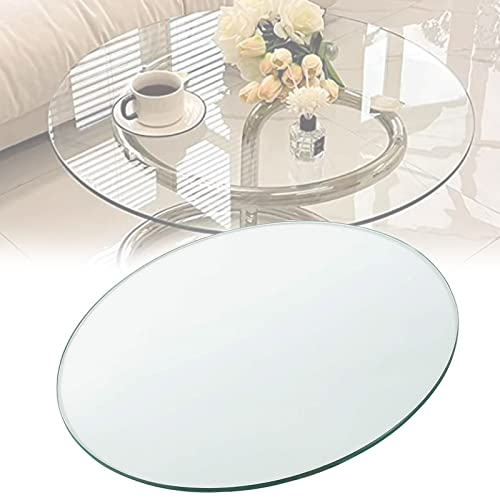 WORDFUN Cristal Redondo Tablero De Mesa Templado, 14-40 Pulgadas Cristales A Medida, Irrompible, Resistente A Los Impactos, para Mesa De Comedor De Cristal, para Mesa De Centro