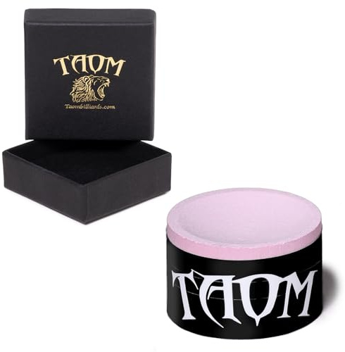 TAOM Pyro Billiard Pool Cue Premium Chalk Pink in Branded Box