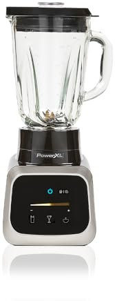PowerXL Smart Pro Blender 2L, licuadora de batidos, batidora de alimentos, potente motor de 1000 W, hoja recubierta de titanio de 6 puntas