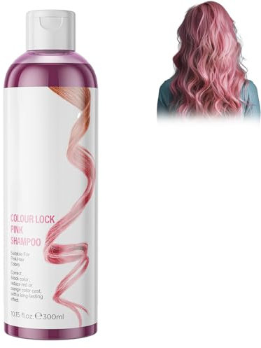 Shampoo Color Lock - Shampoo Idratante per Capelli Colorati, 300ml | Previene Lo Sbiadimento E Ripristina Le Tonalità | Prolunga La Vividezza Del Colore E Aumenta La Lucentezza (Rosa)