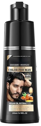 Coloration végétale noire, shampoing instantané pour cheveux noirs, pour hommes et femmes
