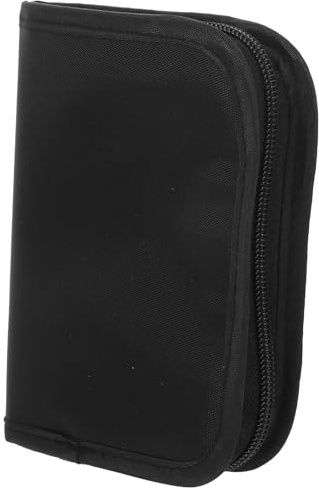 BRIGHTFUFU Estuche Negro para Medidor Glucosa sin Pinchar Múltiples Compartimentos y Protección contra Impactos Adecuado para Suministros de Diabetes en Viaje y Oficina