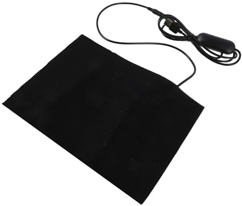 Cojín Calefactor USB Multiusos para Asiento y Soporte Lumbar | Ajuste de 4 Niveles, Protección contra Sobrecalentamiento, Uso Interior en Oficina y Hogar, Color Negro