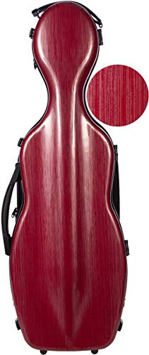 Estuche para violín fibra Steel Effect 4/4 burgundy M-Case