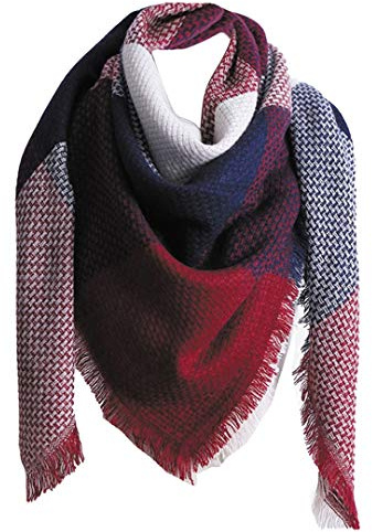 Jacyren - Bufanda de punto XXL para mujer, cálida, suave, de punto, para invierno, de otoño, de lana 11a XXL