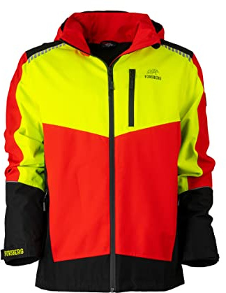 FORSBERG Softshelljacke SKOGAR Softshell Jacket Forst, Farbe:gelb/rot, Größe:L