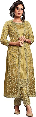 Nimbark Costume Bollywood indien/pakistanais Salwar Kameez/Salwar pour femme, Jaune-2., XX-Large