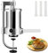 VEVOR Manueller Wurstfüller Wurstfüllmaschine 1,5 L, Edelstahl + Aluminium Professionelle Silberne Wurstmaschine inkl. 16/19 / 22 mm Füllrohre, Vertikale Wurstpresse mit Tischklemme Hausgemacht