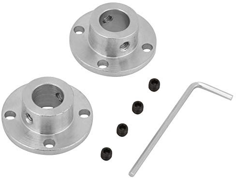 TICFOX 2 Pezzi Accoppiatore Albero Motore M4, Giunto a Flangia Rigida Connettore ID 12mm OD 18mm per Il Collegamento A Motori Elettrici