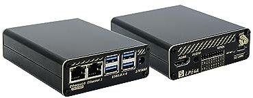 WayPonDEV Black Aluminum Metal Case for LicheePi 4A Open Source Single Board Computer, Metal Heatsink for LicheePi 4A RISC-V Linux Starter Kit (with Heat Fan and Antenna)