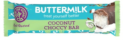 Buttermilk Plant Powered Dairy Free Vegan Coconut Choccy Bar 45g