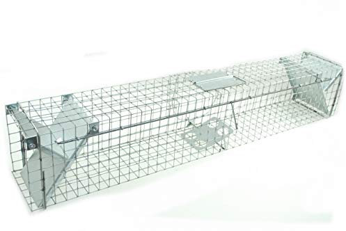 pokm toolsmarket - 102x17x20cm Lebendfalle, Waschbärfalle, Katzenfalle Marderfalle Rattenfalle, Wetterfeste, robuste Falle verzinkt, Tierfalle Hergestellt in EU