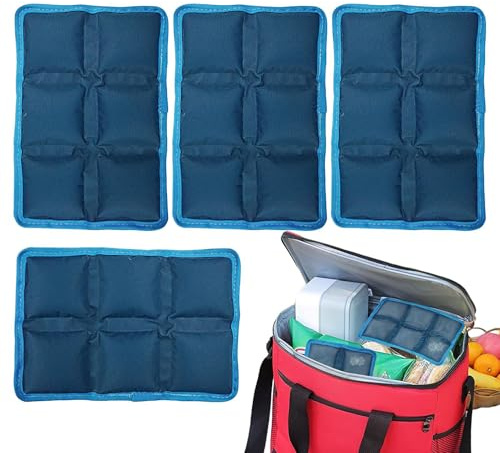 Generisch Batteria refrigerante per contenitori per il pranzo, compresse refrigerante per campeggio, riutilizzabile e leggera, per sport, viaggi, lavoro, scuola, picnic, escursionismo