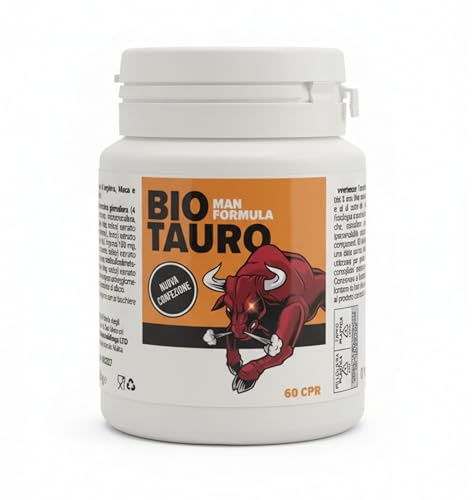 BIO TAURO Man Formula – Integratore Uomo con Maca Peruviana, Tribulus, Arginina, Ashwagandha e Zinco | Energia, Forza, Vitalità e Benessere Maschile