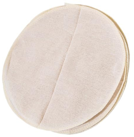 Mikikit 20 Paños de Gasa de Algodón 32 CM Color Piel Antiadherentes y Reutilizables para Vaporera Tapetes Redondos para Cocinar Bollos al Vapor y Dim Sum Accesorios de Cocina