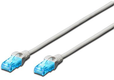 DIGITUS LAN Kabel Cat 5e – 30 m – U/UTP Ungeschirmt – 1 Gbit/s – 100 MHz – CCA Netzwerkkabel mit RJ45 – PVC-Mantel – AWG 26/7 – Kompatibel zu Cat6 und Cat5 – Grau