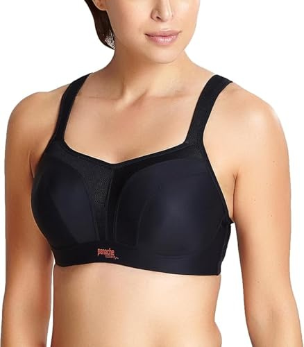 Panache Women's Power 5021 Underwire Padded Sports Bra, Black 34D