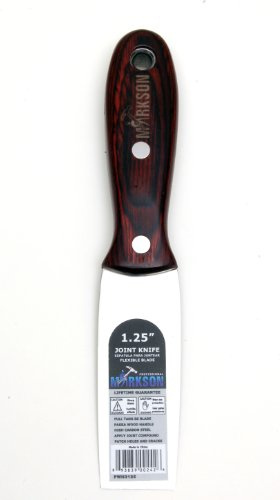 MARKSON 1.25 Putty Knife - Stainless Steel Spackle & Drywall Scraper Tool