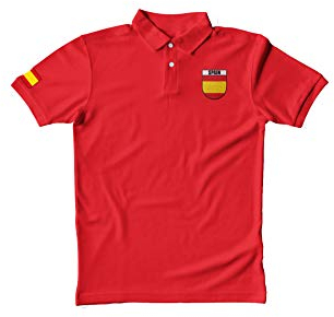 Super Lemon Spain Football Polo Shirt - Retro Vintage Red for Men & Women | Perfect for Spanish Football Fans | Ideal for Euros & World Cup (XL)